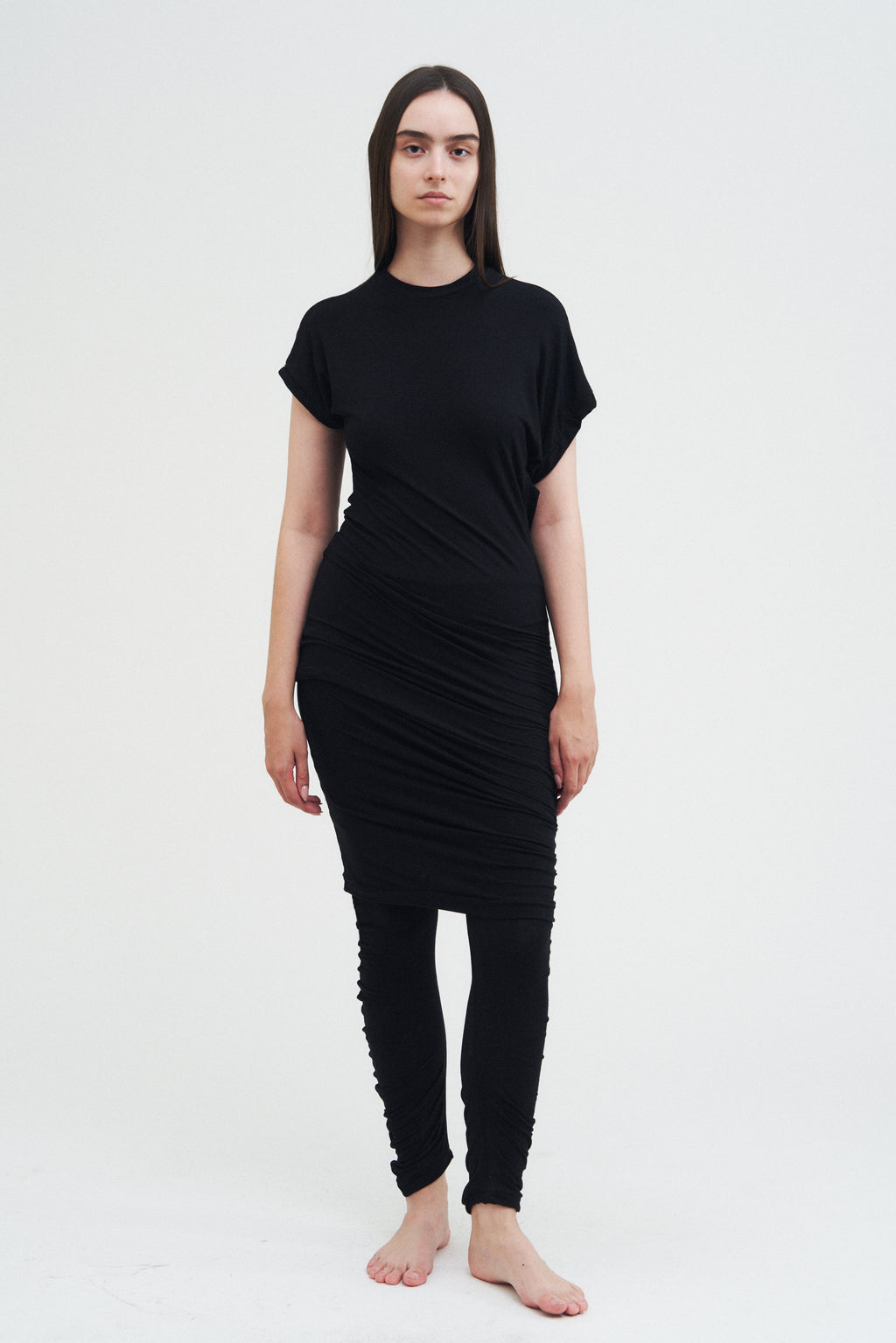Column Dress — Black