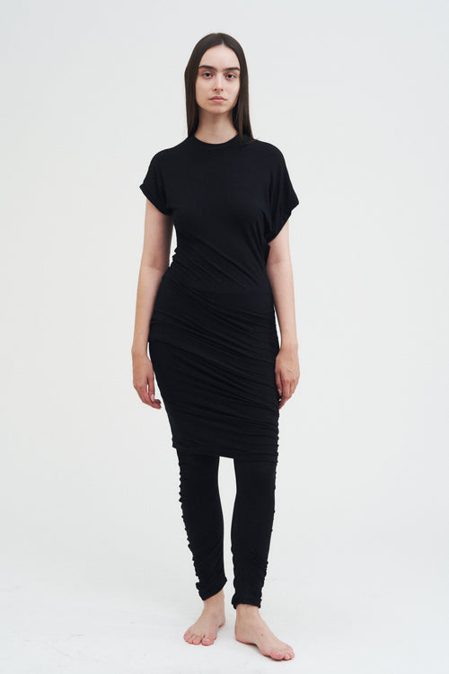 Column Dress — Black
