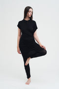Column Dress — Black