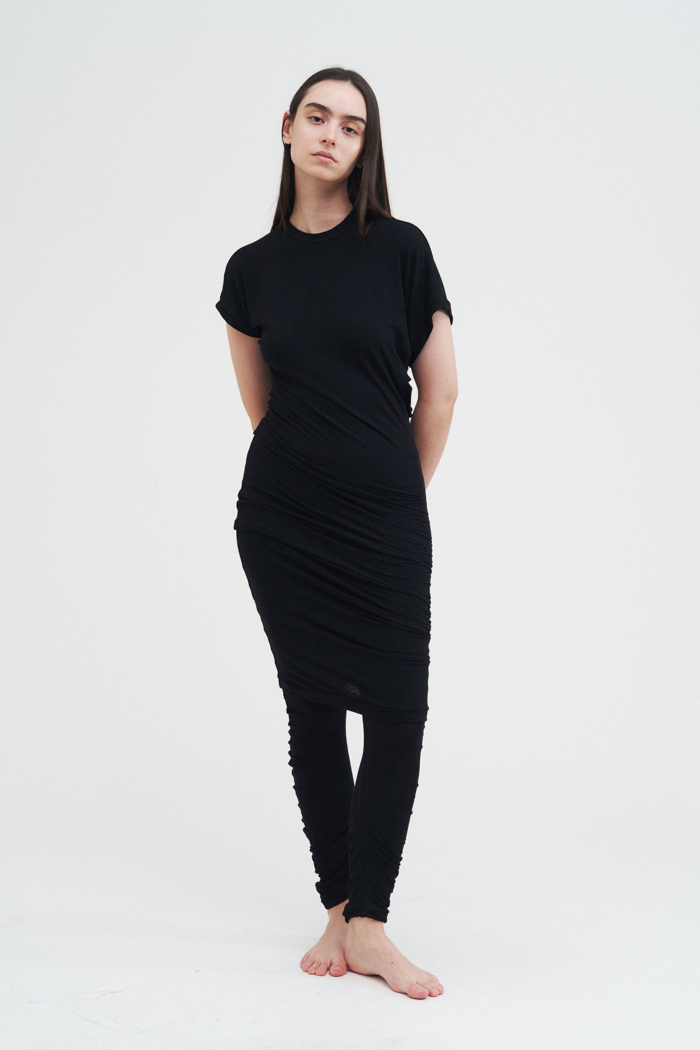 Column Dress — Black