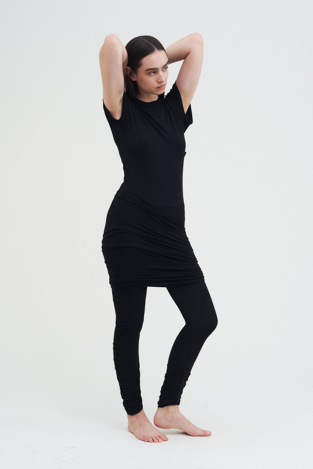 Column Dress — Black