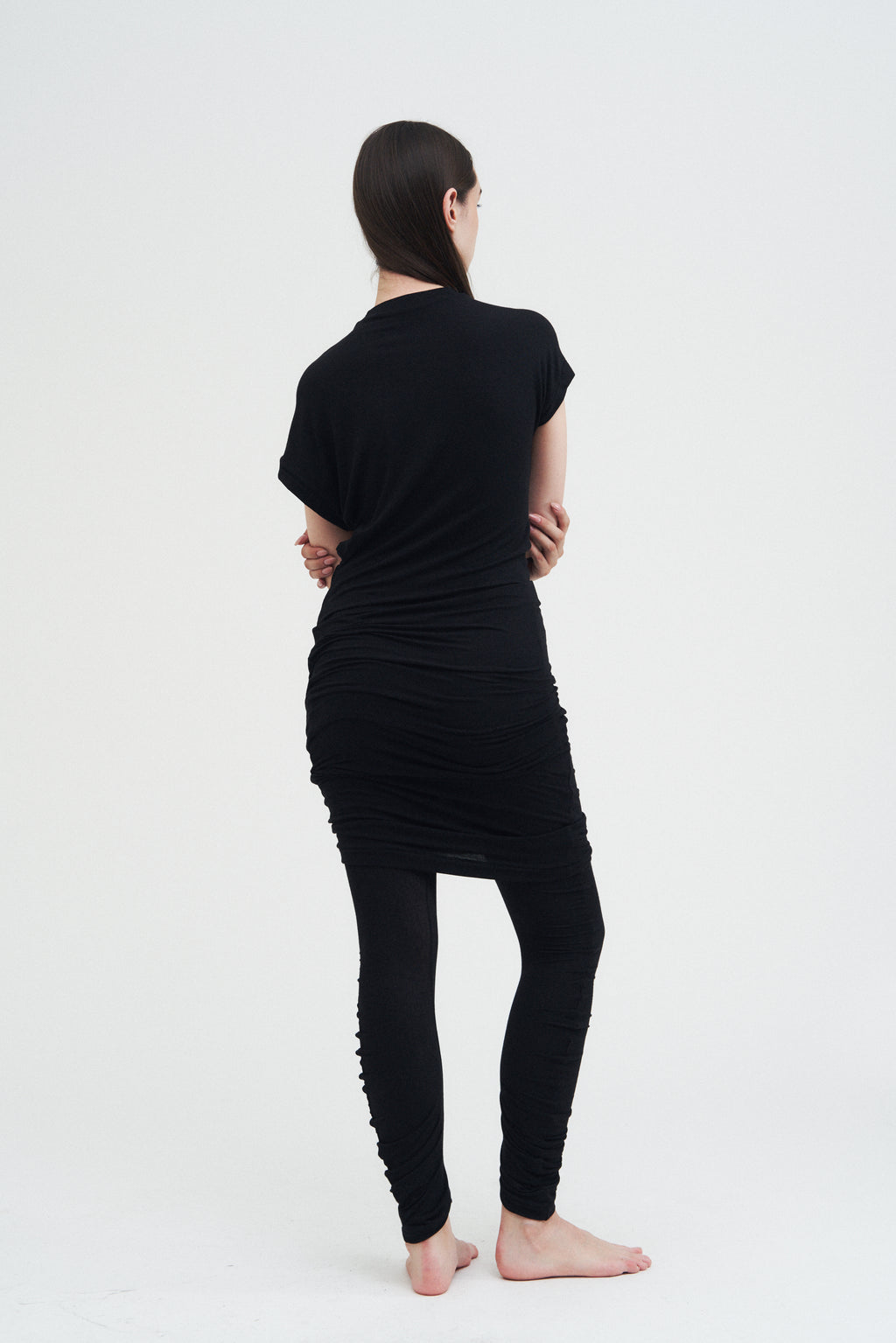 Column Dress — Black