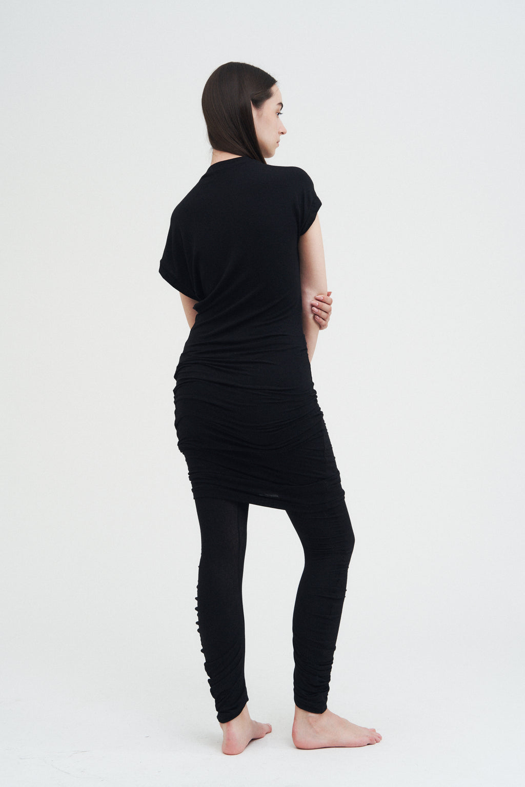 Column Dress — Black