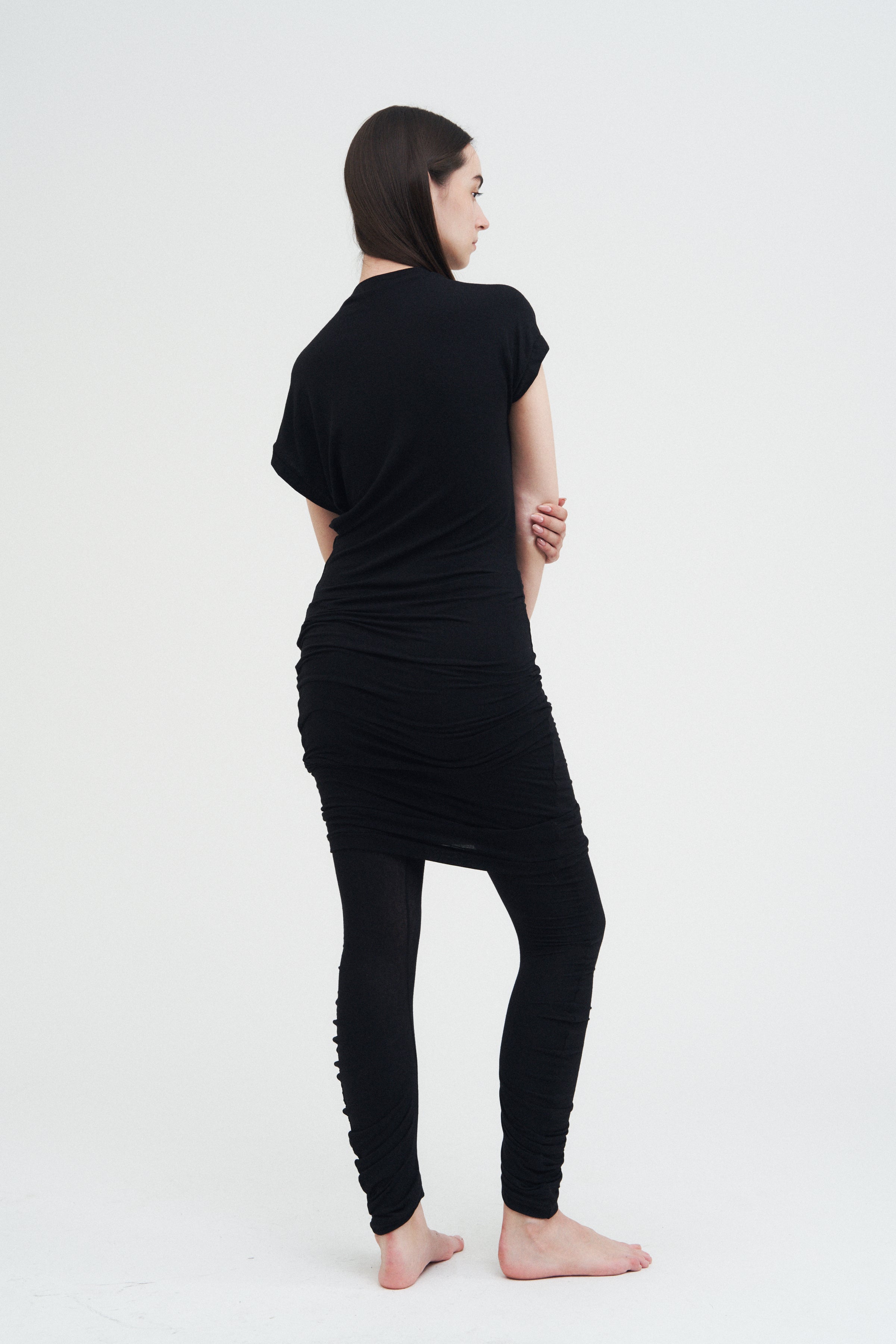 Column Dress — Black