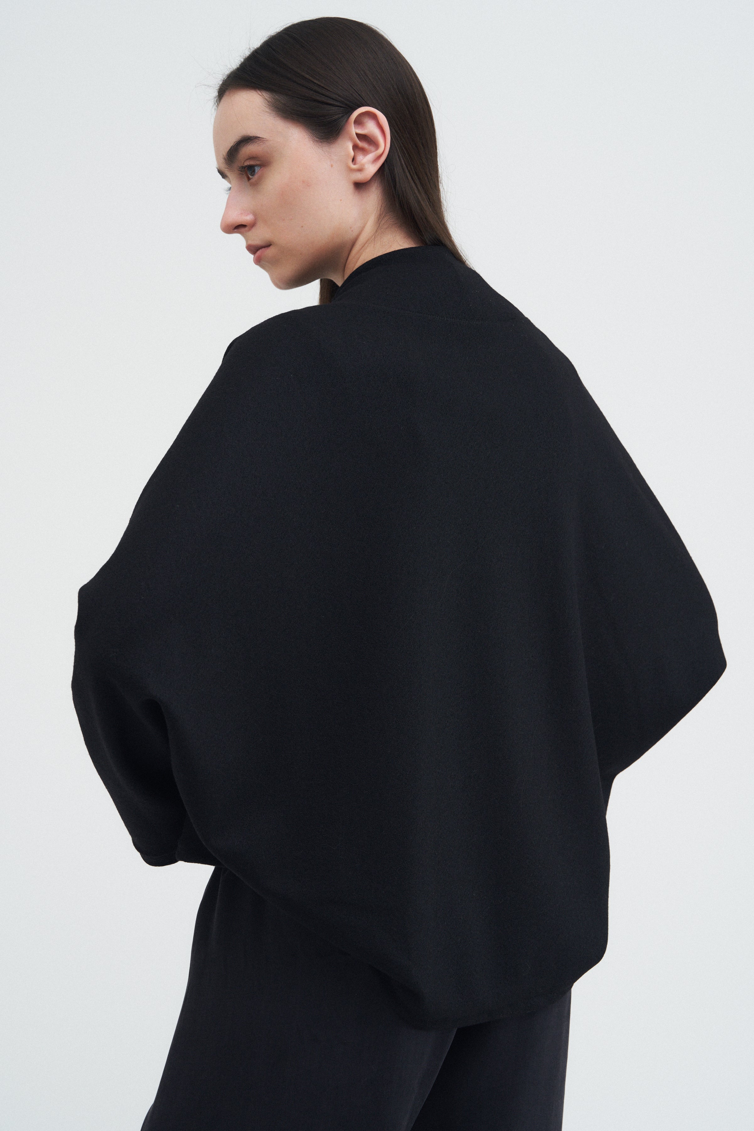 Frame Cardigan — Black