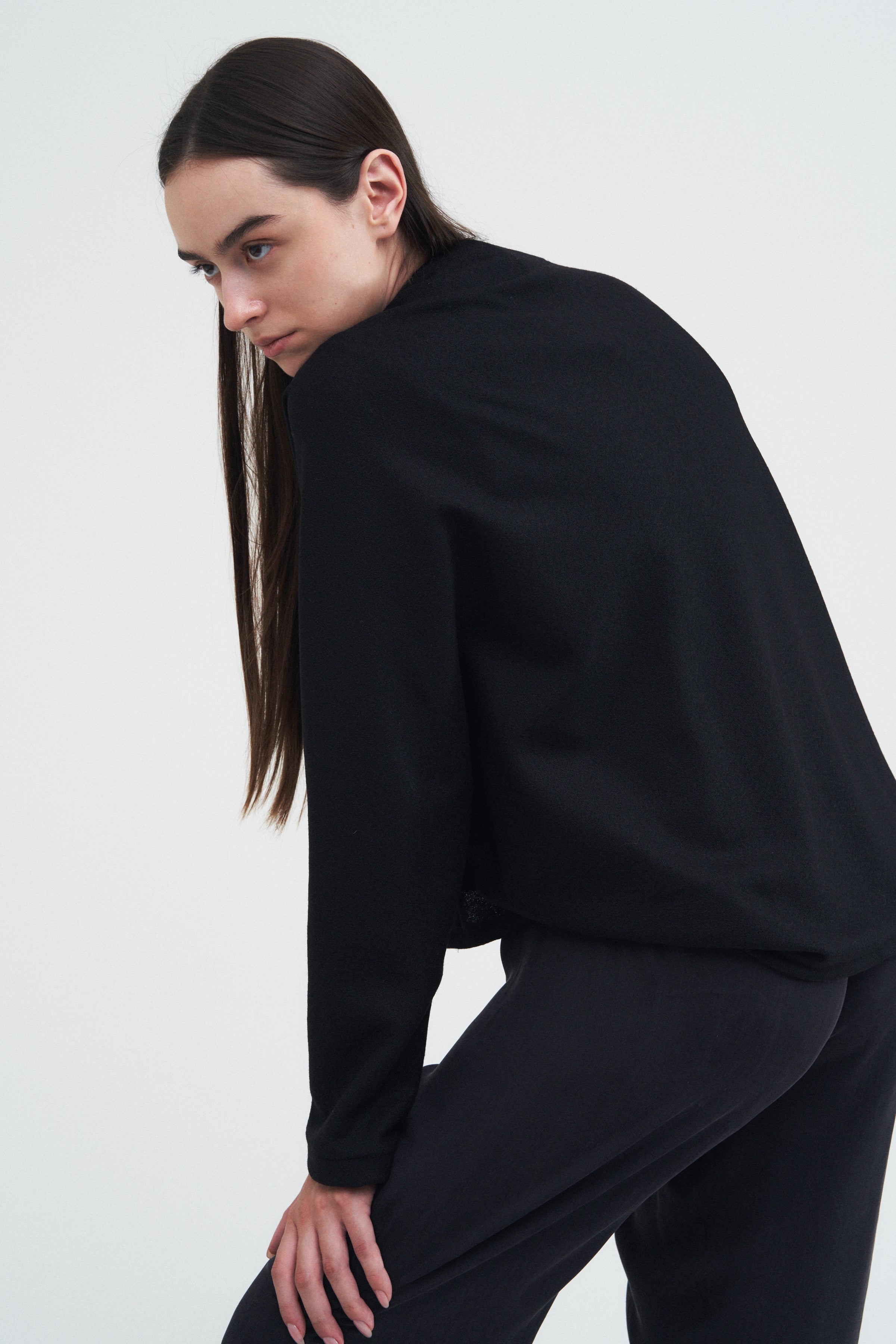 Frame Cardigan — Black