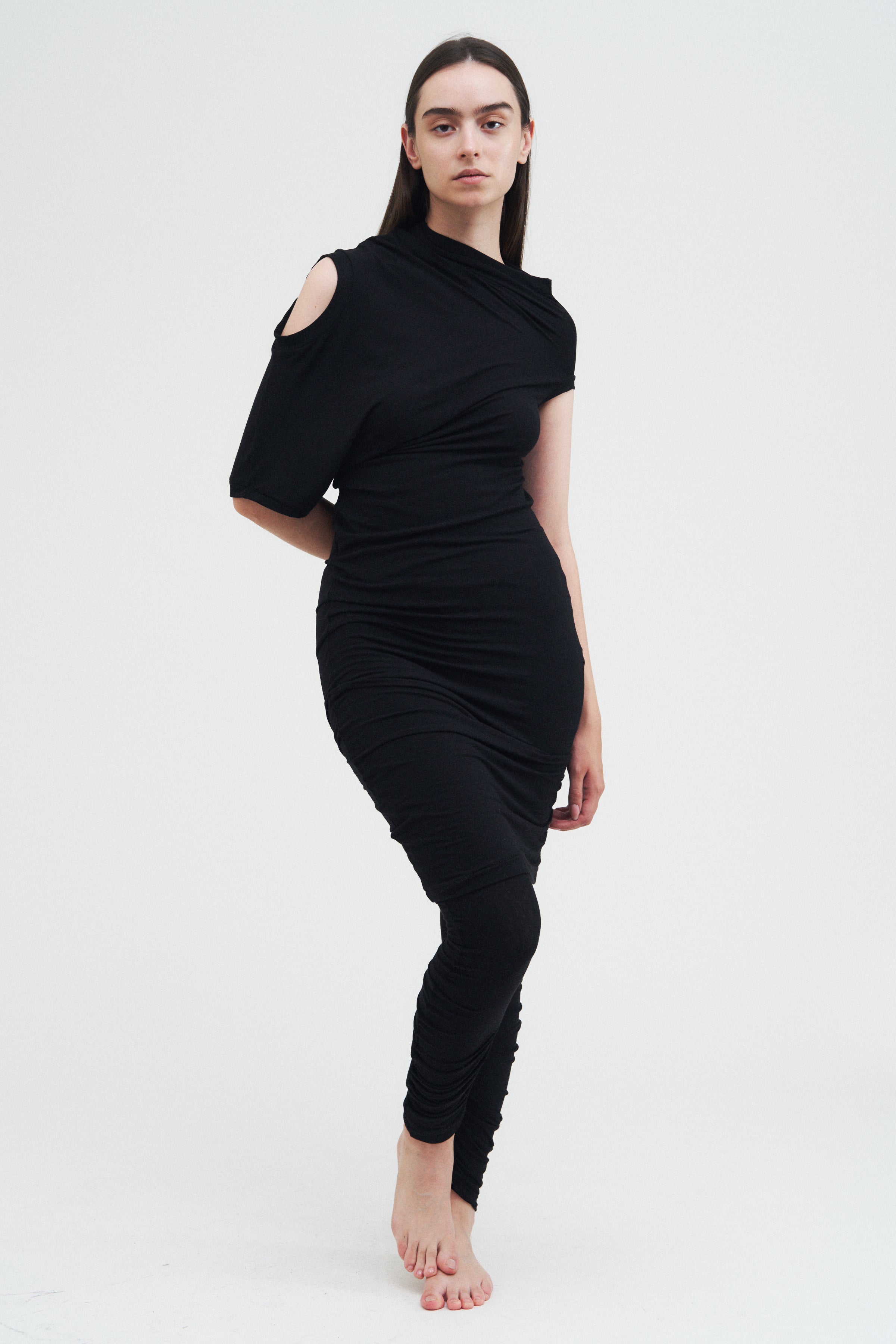 Offset Dress — Black