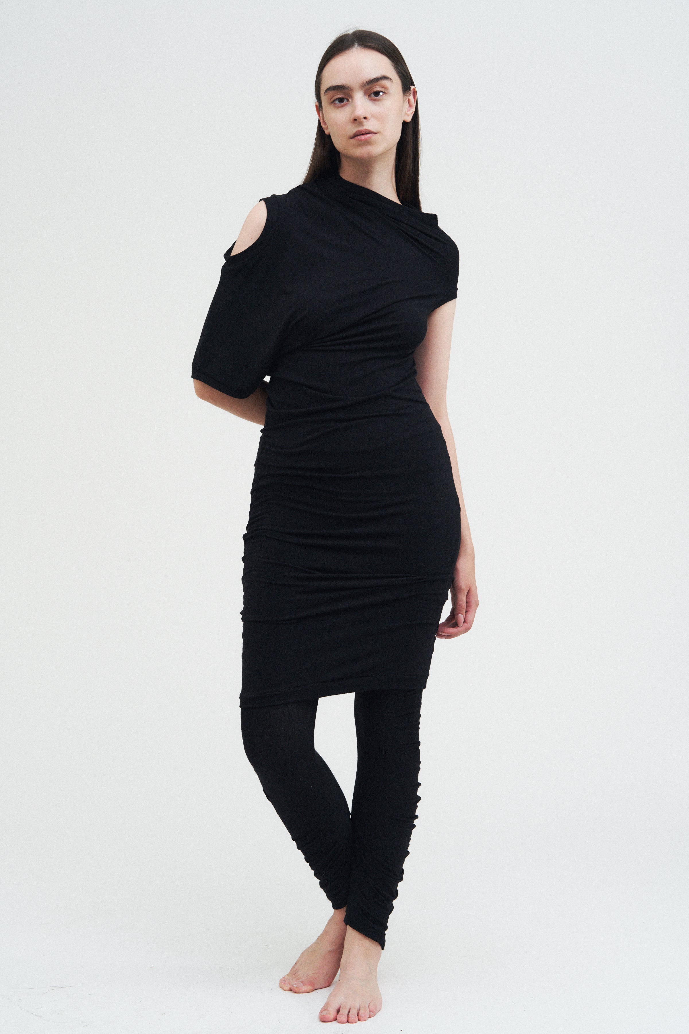 Offset Dress — Black