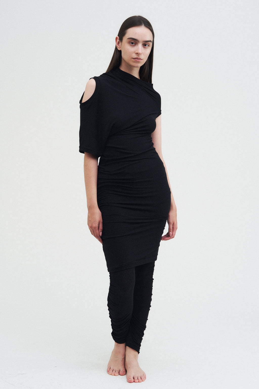 Offset Dress — Black