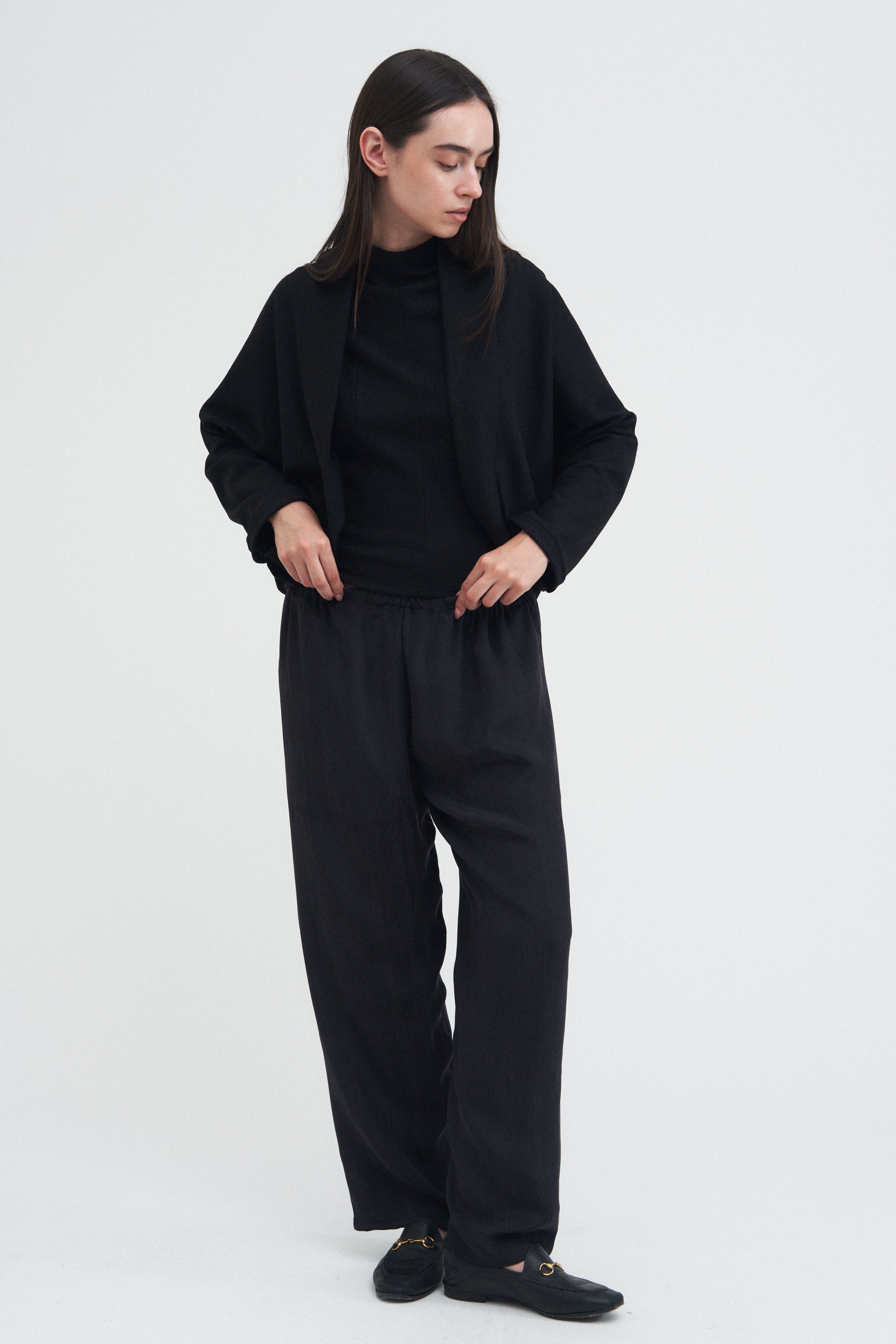 Frame Cardigan — Black