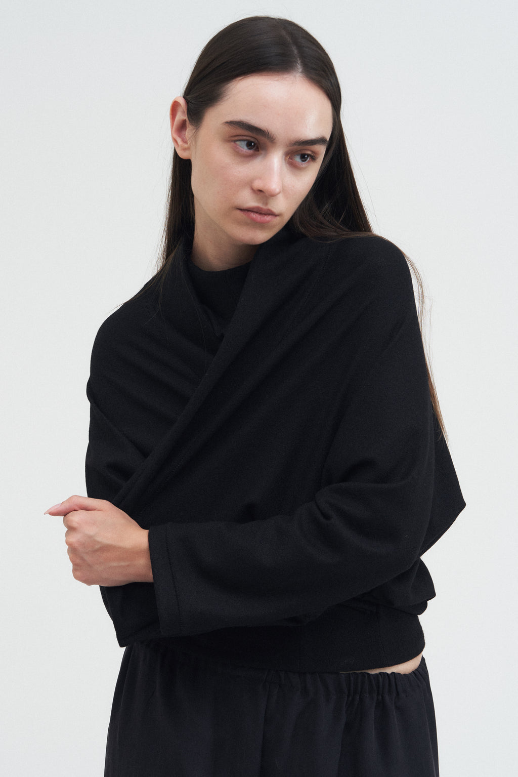 Frame Cardigan — Black
