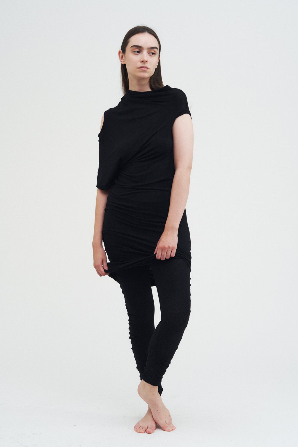 Offset Dress — Black