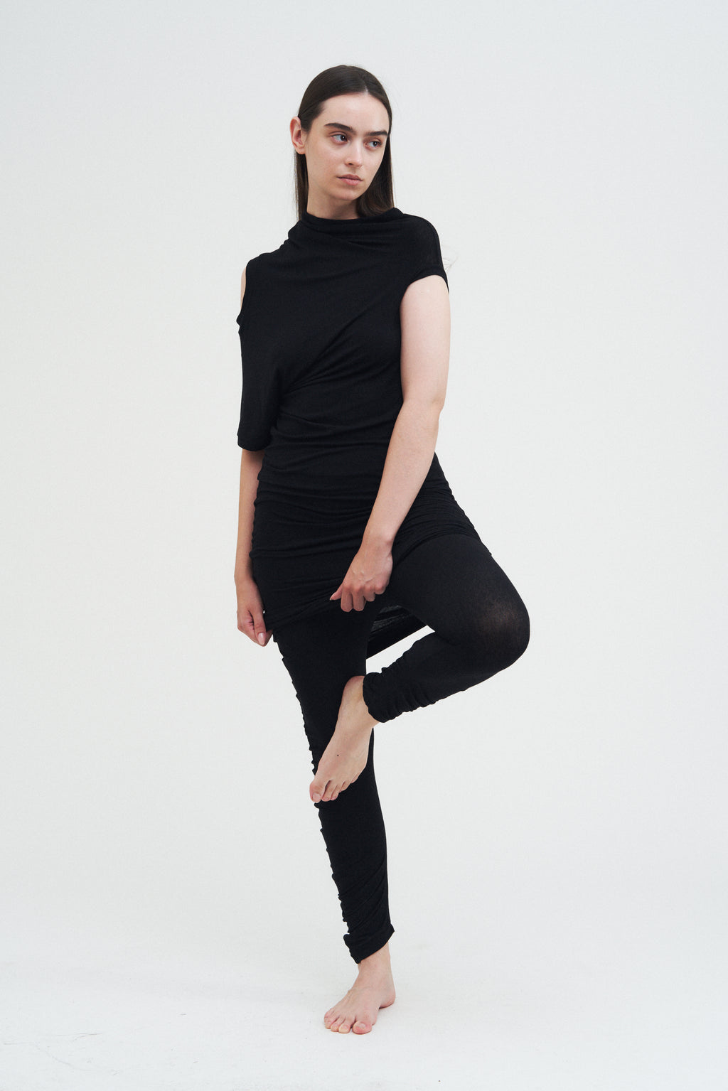 Offset Dress — Black