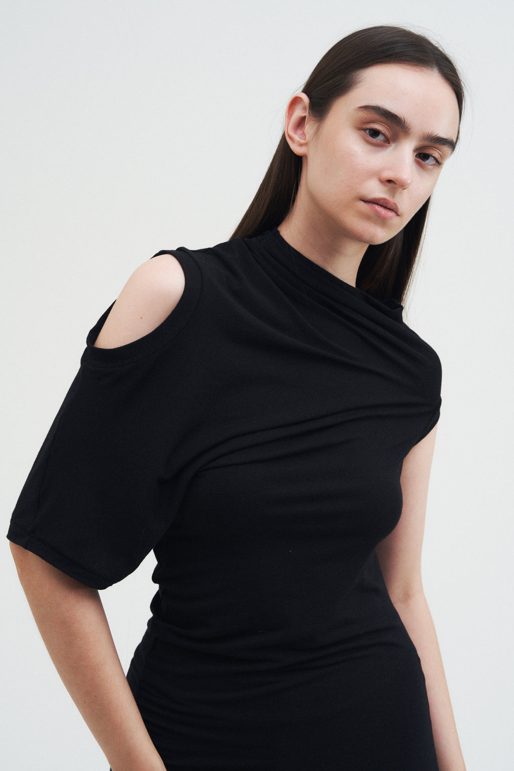 Offset Dress — Black