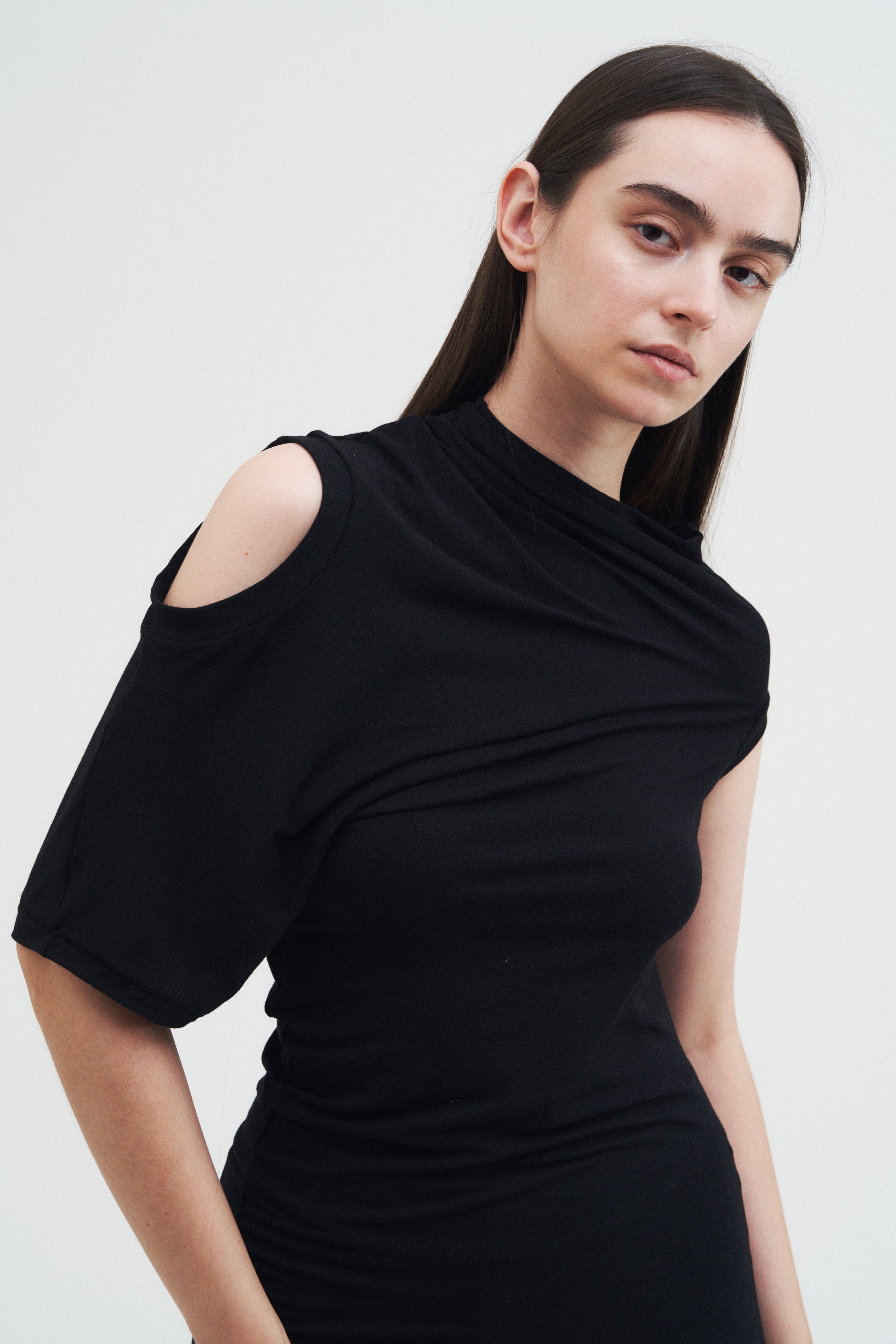 Offset Dress — Black