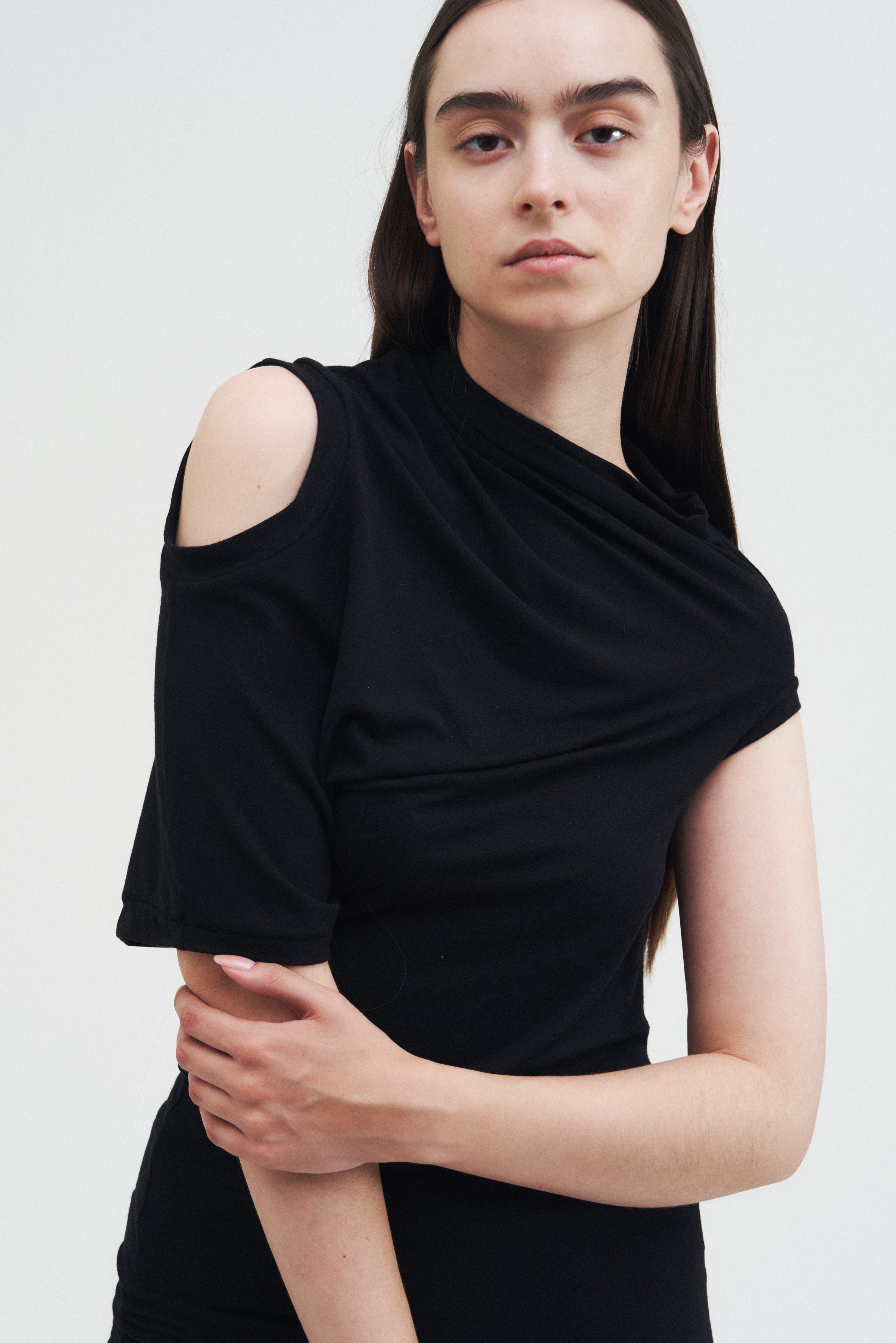 Offset Dress — Black