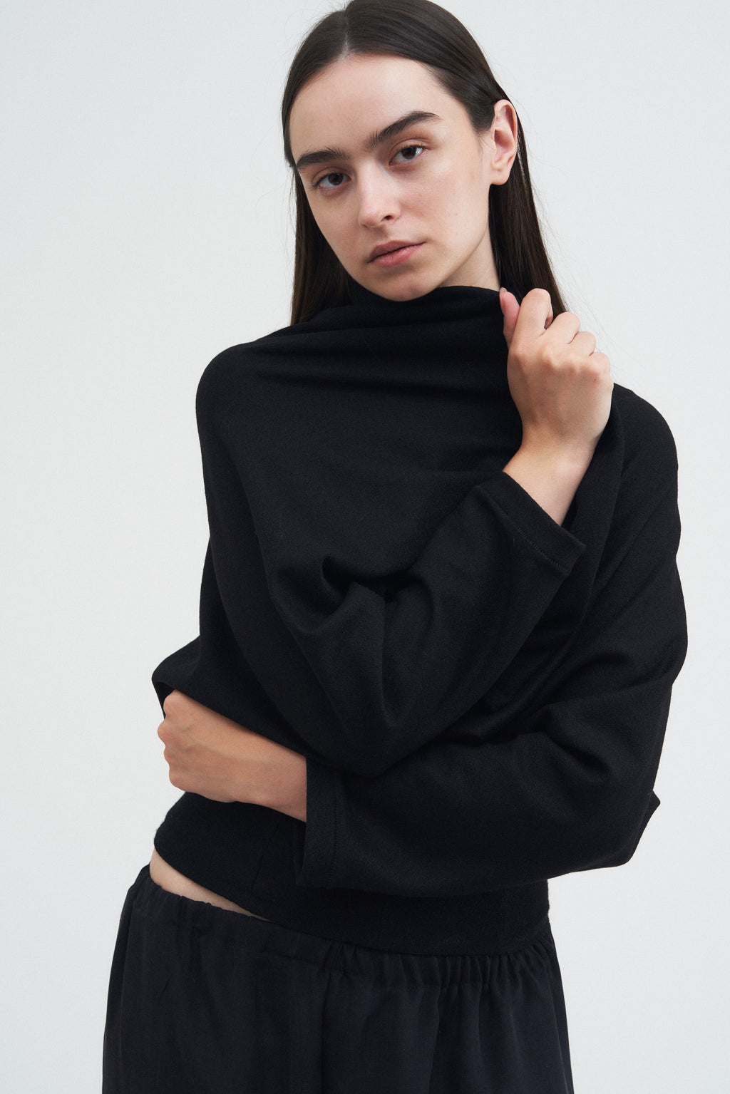 Frame Cardigan — Black