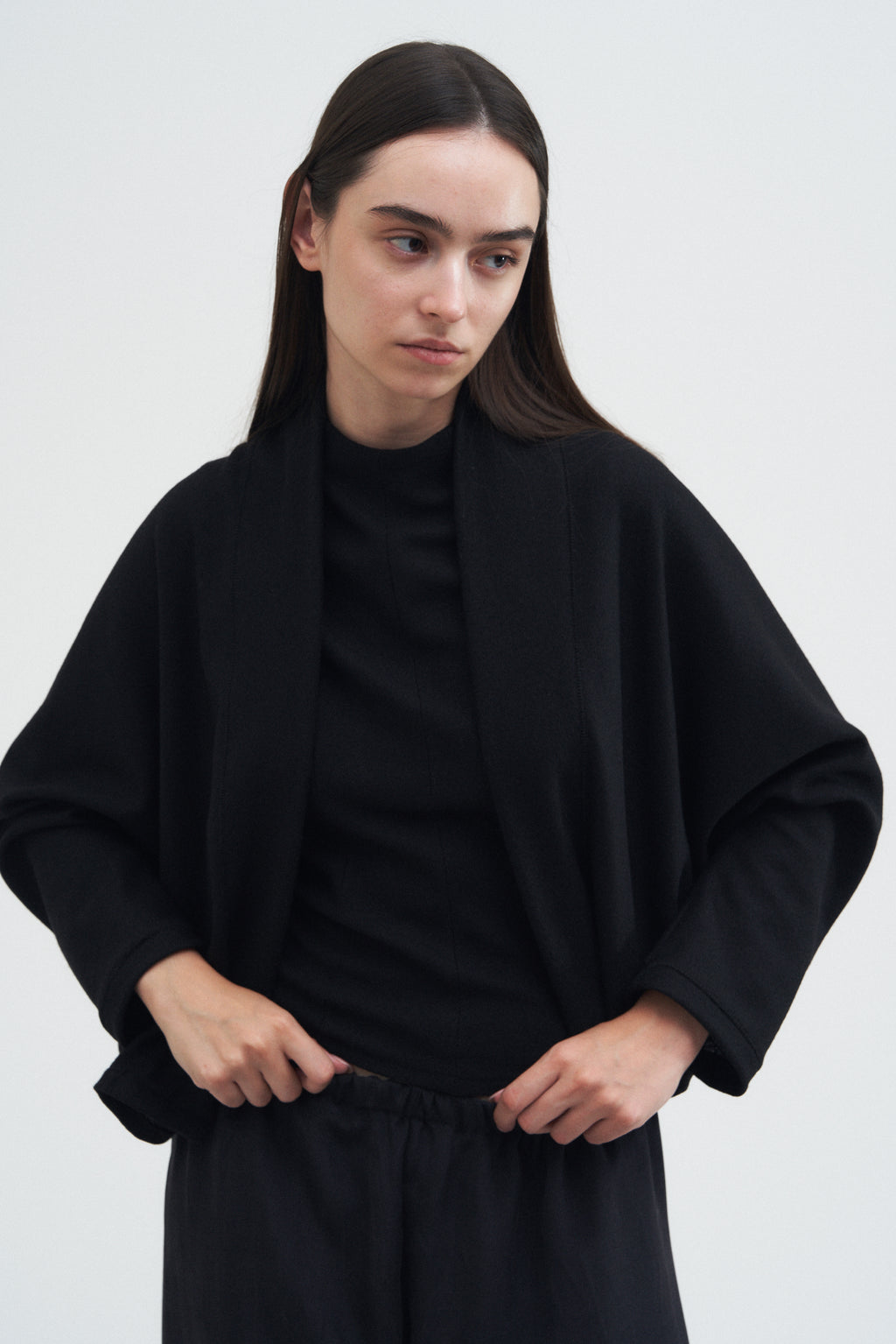 Frame Cardigan — Black