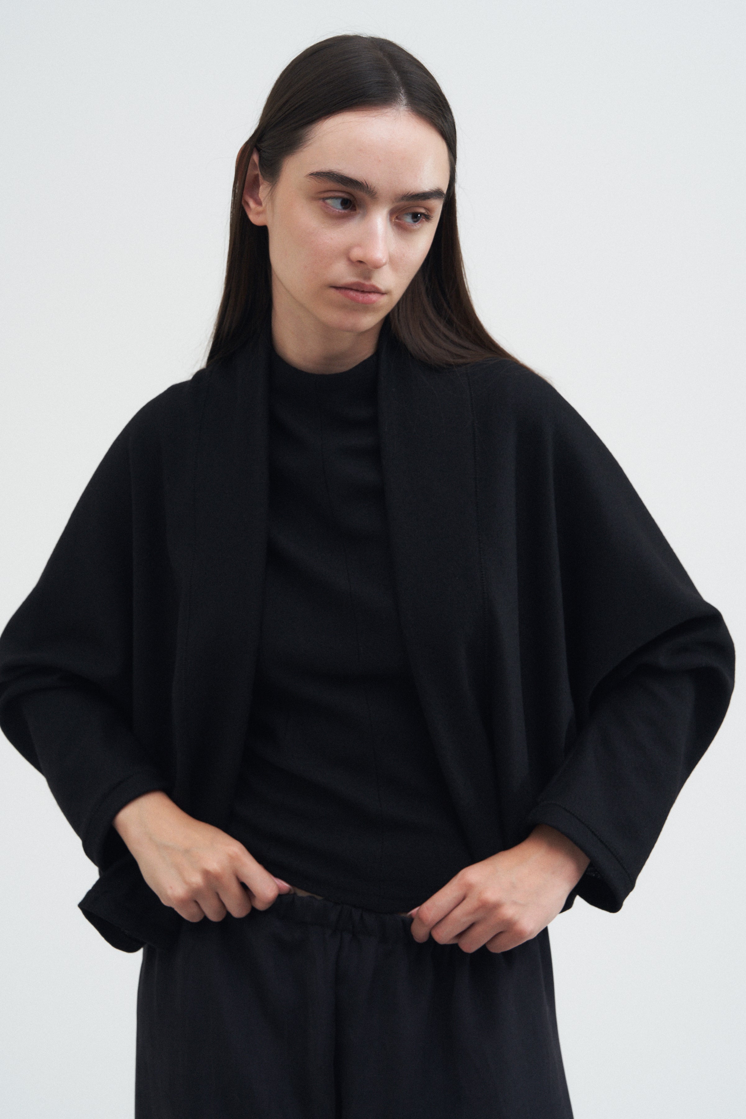 Frame Cardigan — Black