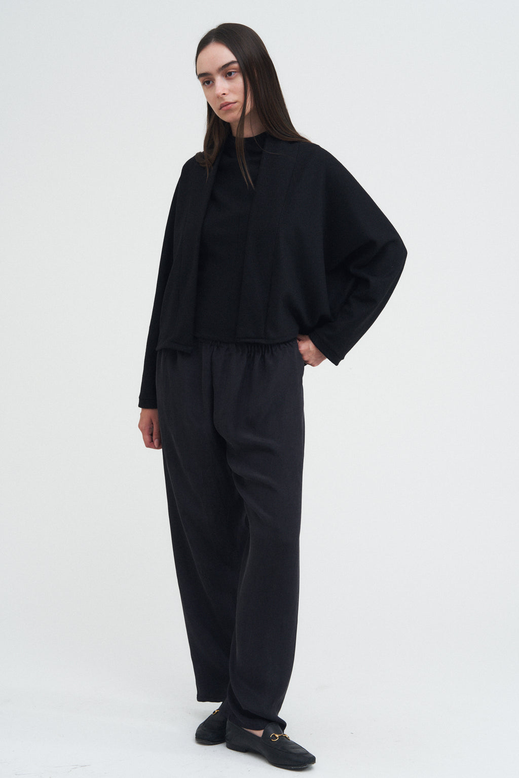 Frame Cardigan — Black
