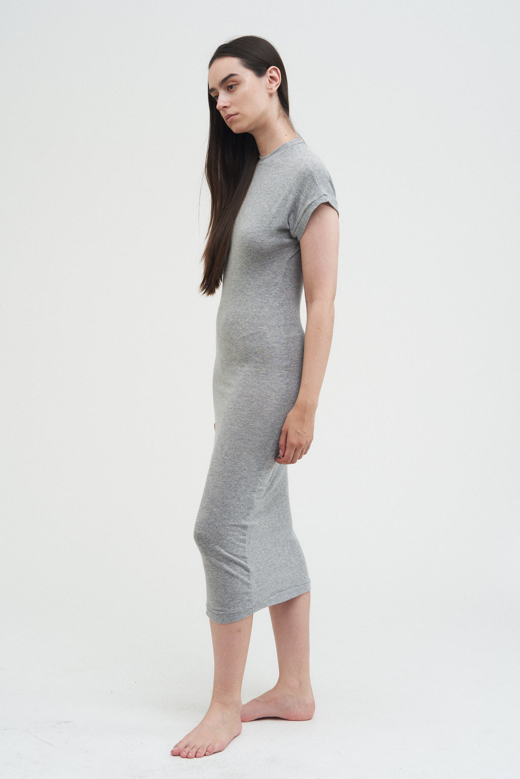 Column Dress — Grey