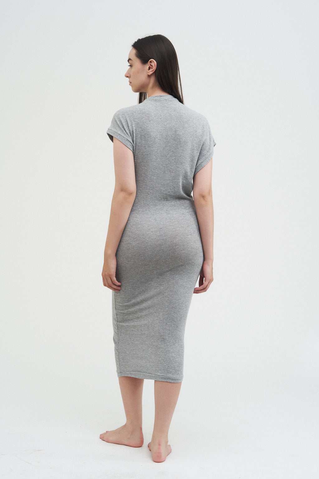 Column Dress — Grey