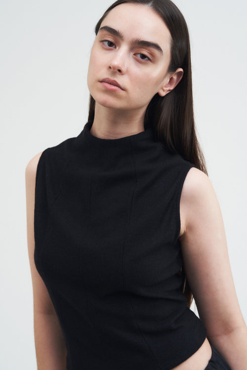 Sculpt Top — Black